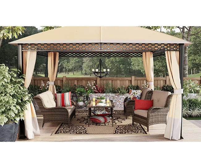 Real Living Oakmont Medium Space Patio Furniture with Gazebo Big Lots