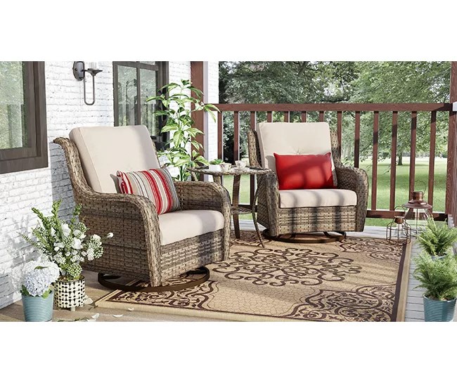 Real Living Oakmont Small Space Porch Gliders Set Big Lots