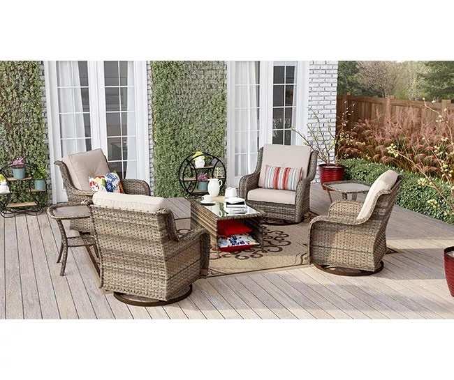 Real Living Oakmont Medium Space Gliders & Coffee Table Set Big Lots