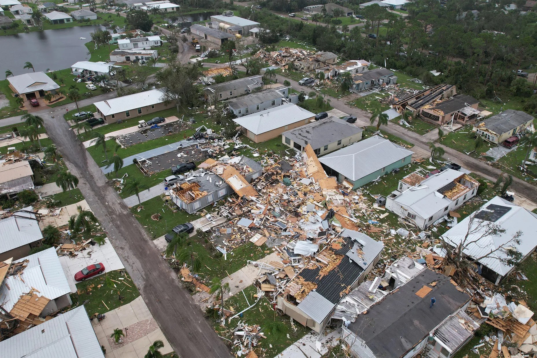 Hurricane Milton Caused Destructive Tornadoes in Fort Pierce, Florida