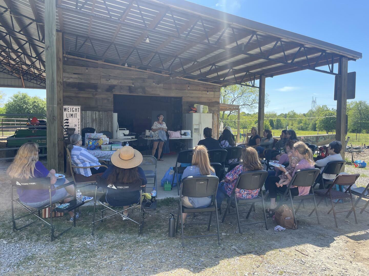 Chicken Processing Demonstration at Homestead Sweet Grown Alabama