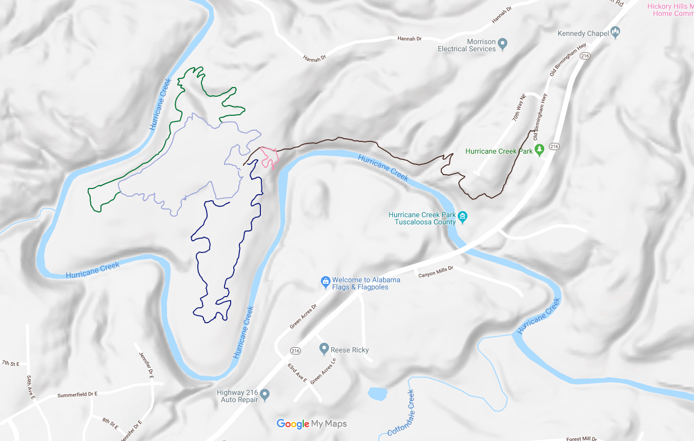 Hurricane Creek Park Bike Trail Tuscaloosa County Parks & Recreation