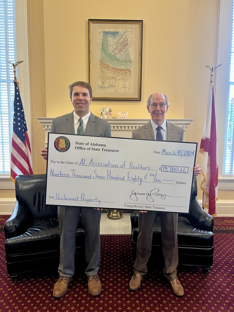 State Treasurer Young Boozer Helps REALTORS® Secure Unclaimed Property