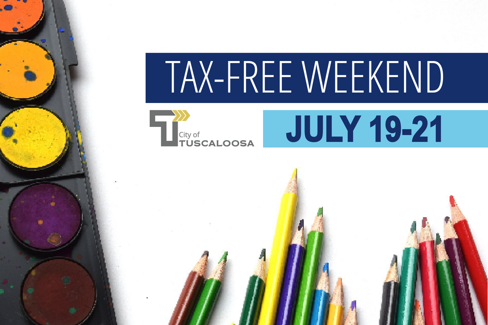 City of Tuscaloosa to Participate in Back-to-School Sales Tax 