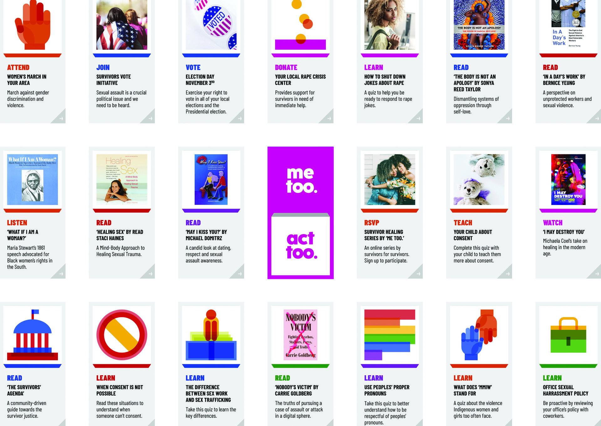 'me too.' Social Activism Act Too