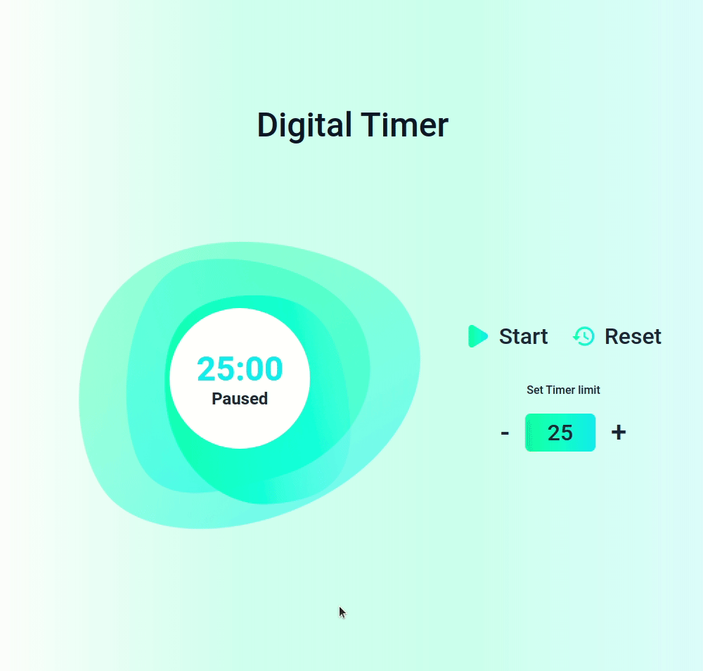Digital Timer App Built With React.js