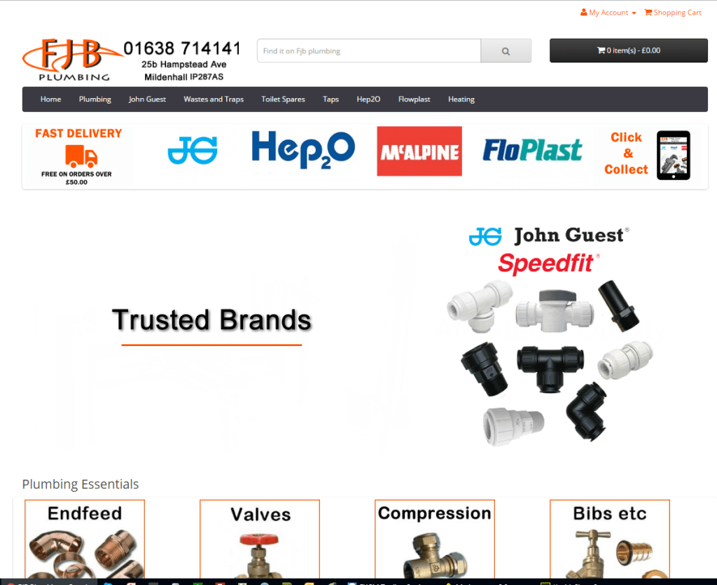 Fjb Plumbing Supplies, 25b Hampstead Avenue, Mildenhall, Bury St