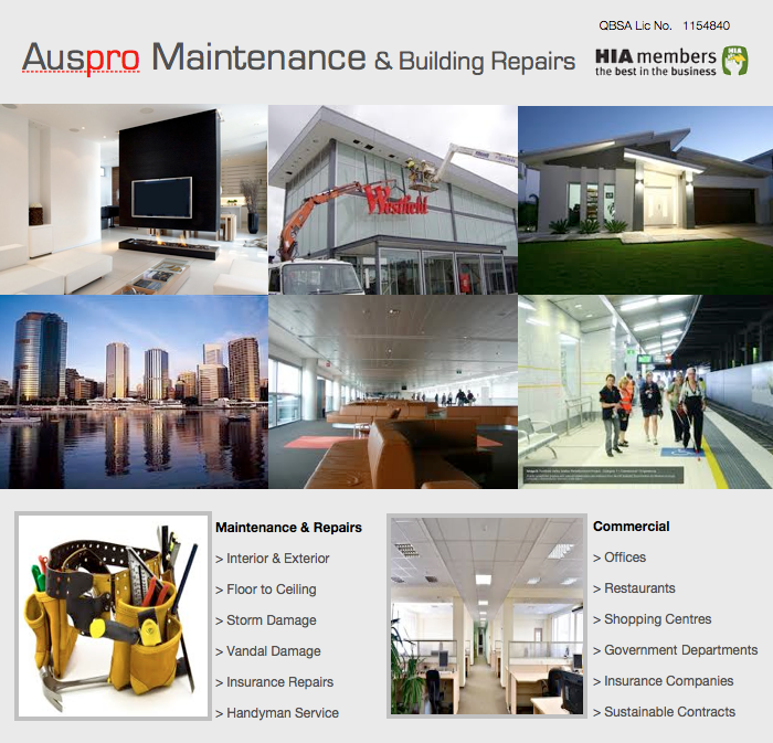 Auspro Maintenance Plasterboard & Paint Repairs 3 Iona Close