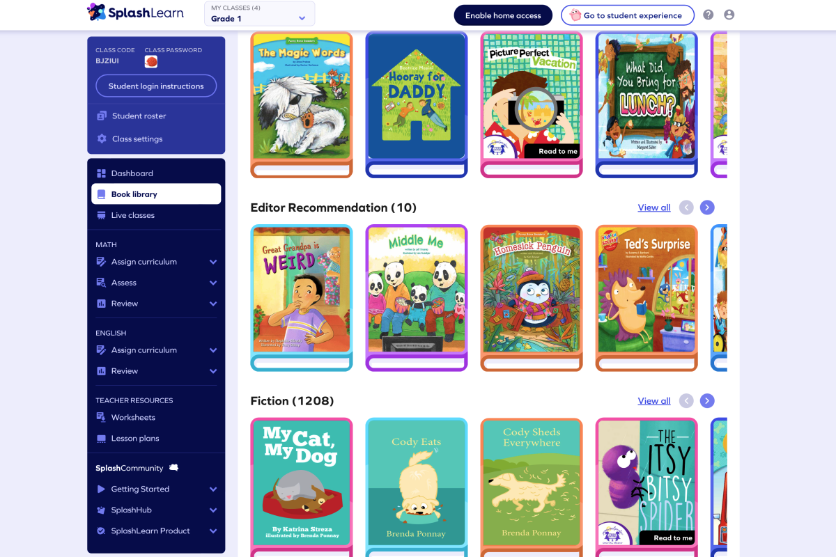 Assign from over 20,000 books across reading levels, genres and more