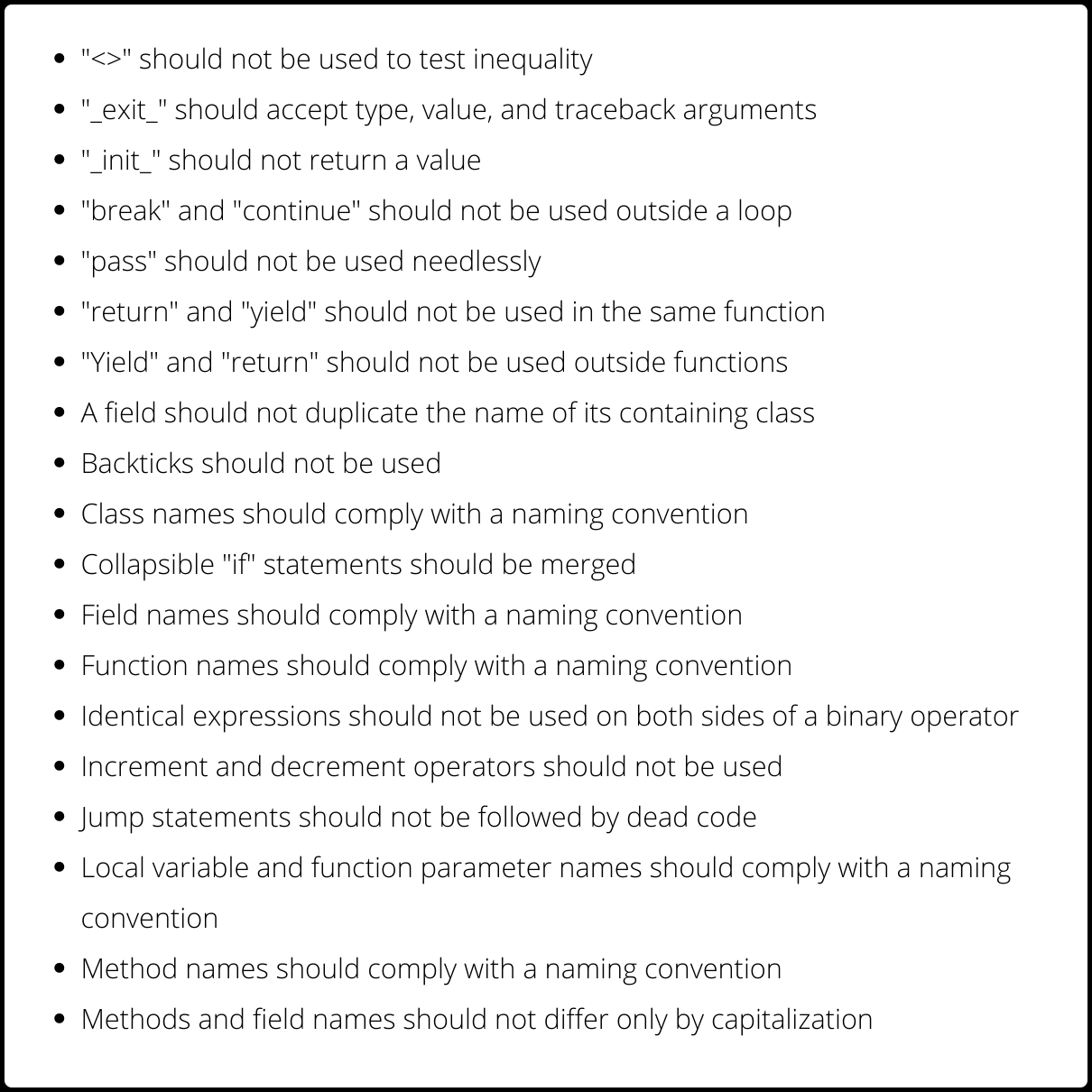 Python static code analysis Codegrip