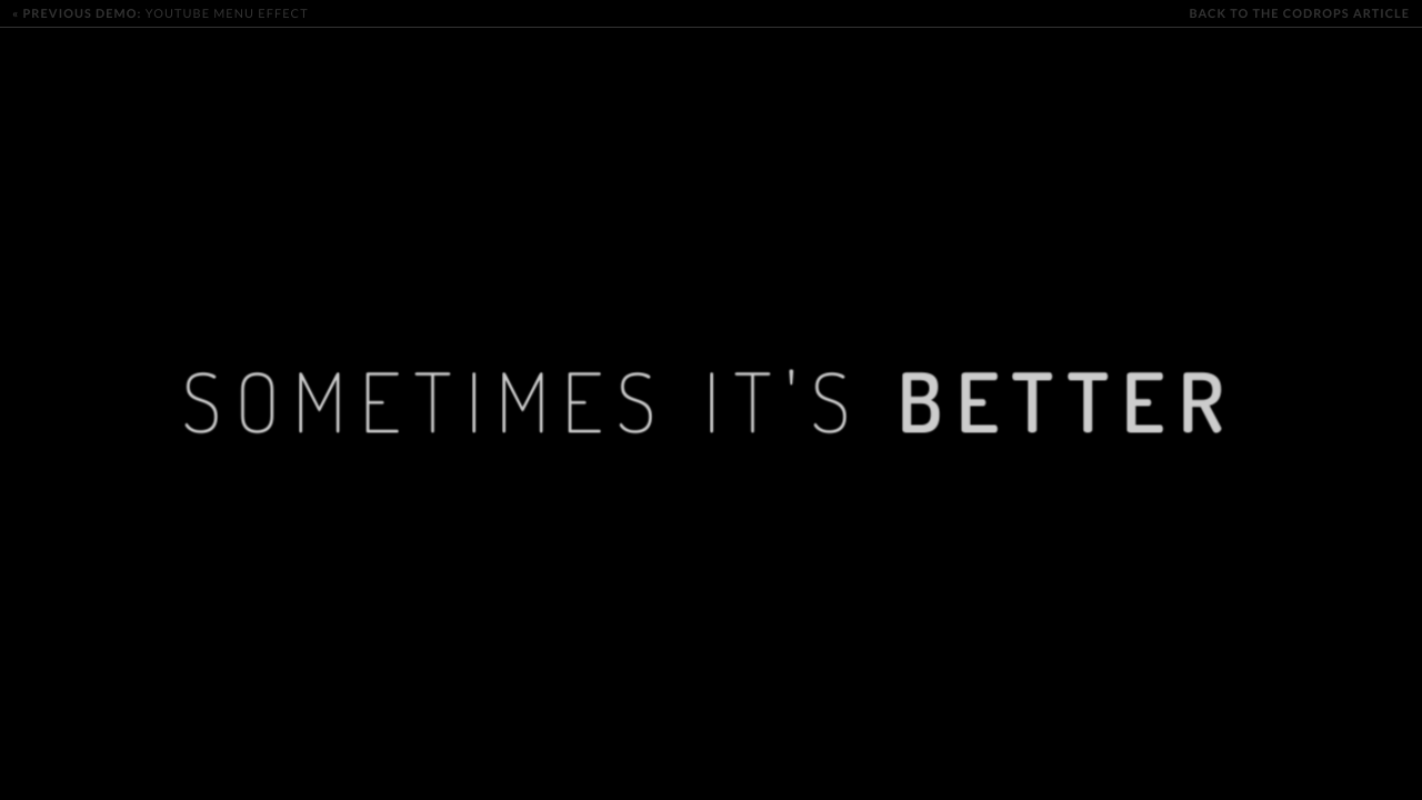 Text Opening Sequence with CSS Animations