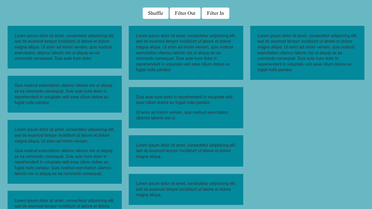 [MixItUp] Flexbox & MixItUp Demo (Columns)