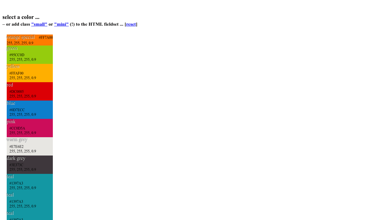 html/css only color picker input type="color" polyfill
