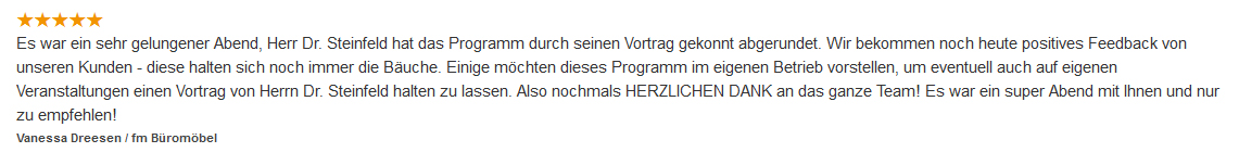 Referenzen des BusinessKabarettisten