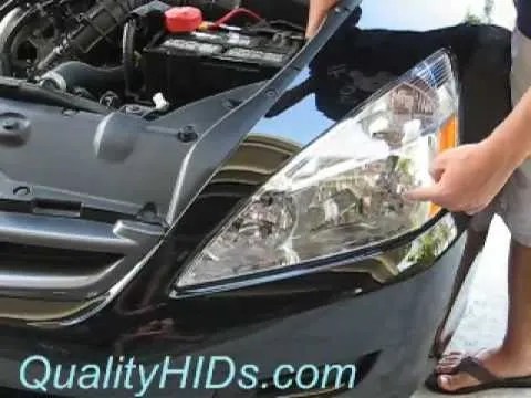 How to Install HID Xenon headlight bulbs in a Honda Accord
