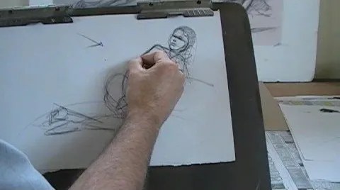 How to Draw a reclining view of a nude woman