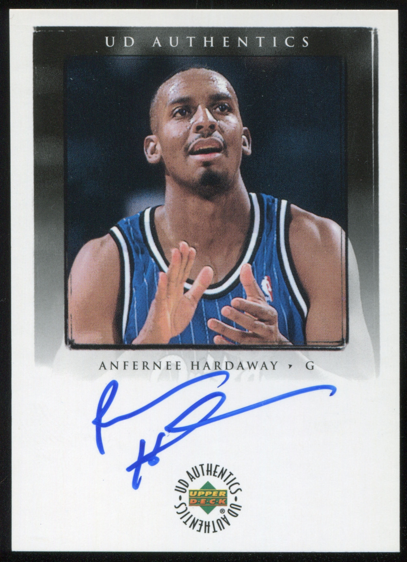 1999/00 Upper Deck Ionix UD Authentics AH Anfernee Hardaway Autograph