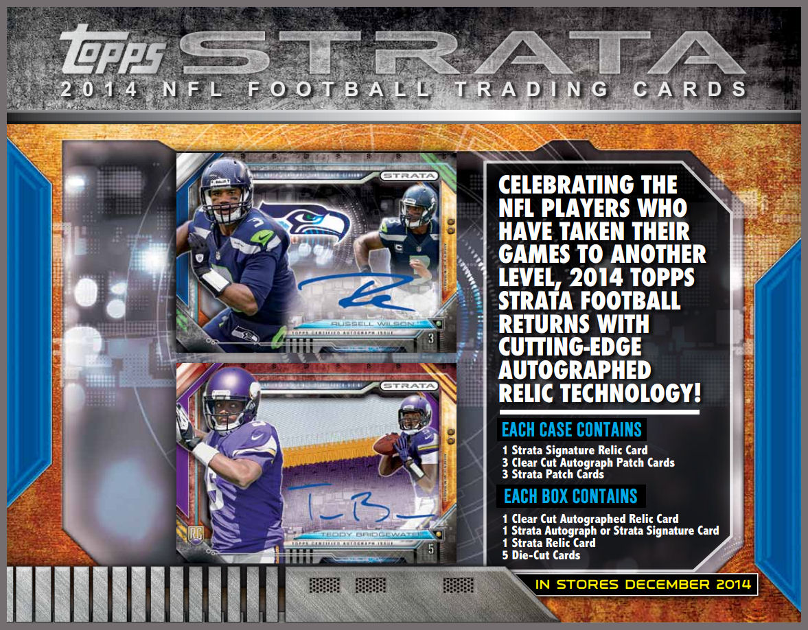 2014 Topps Strata Football Hobby 12Box Case DA Card World