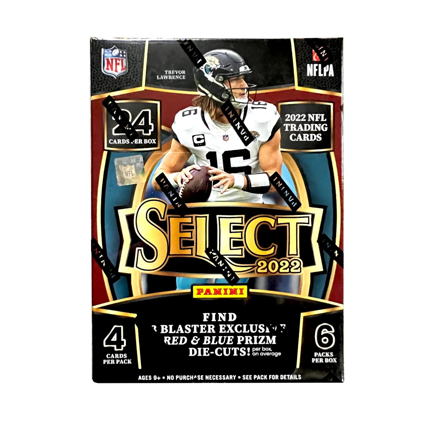 2022 Panini Select Football 6Pack Blaster Box (Red & Blue DieCuts