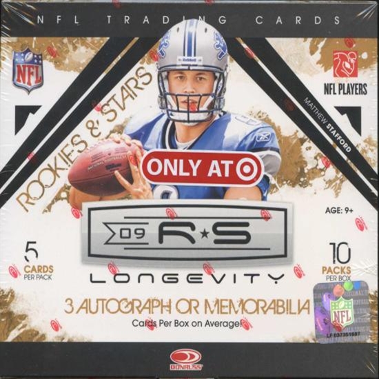 2009 Donruss Rookies & Stars Longevity Football Hobby Box DA Card World