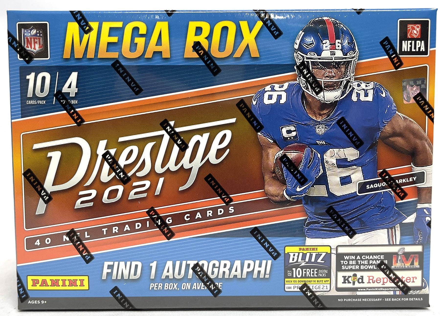 2021 Panini Prestige Football Mega Box (Hyper Parallels) DA Card World