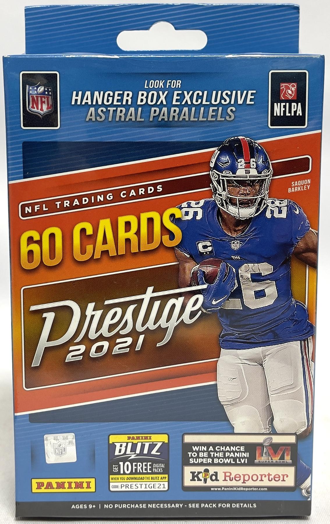 2021 Panini Prestige Football Hanger Box (Astral Parallels) DA Card World