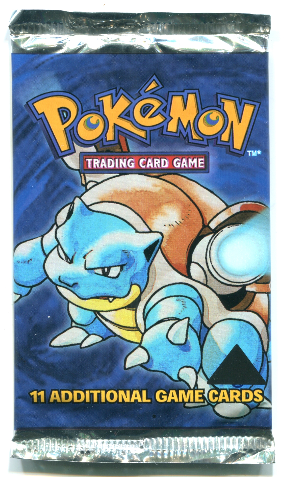 Pokemon Base Set 1 Black Triangle Error Booster Pack BLASTOISE ART eBay