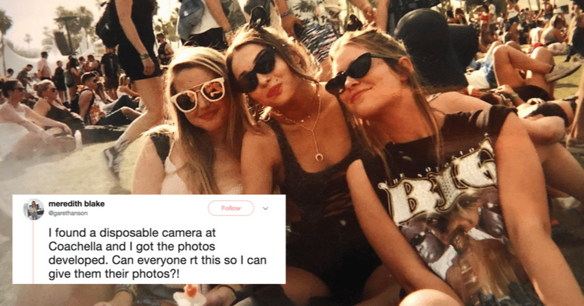 Disposable Camera Lost at Coachella, Found on Twitter Dailybreak