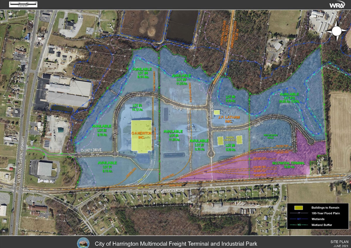 Freight study shows 10 lots for Harrington industrial park DBT