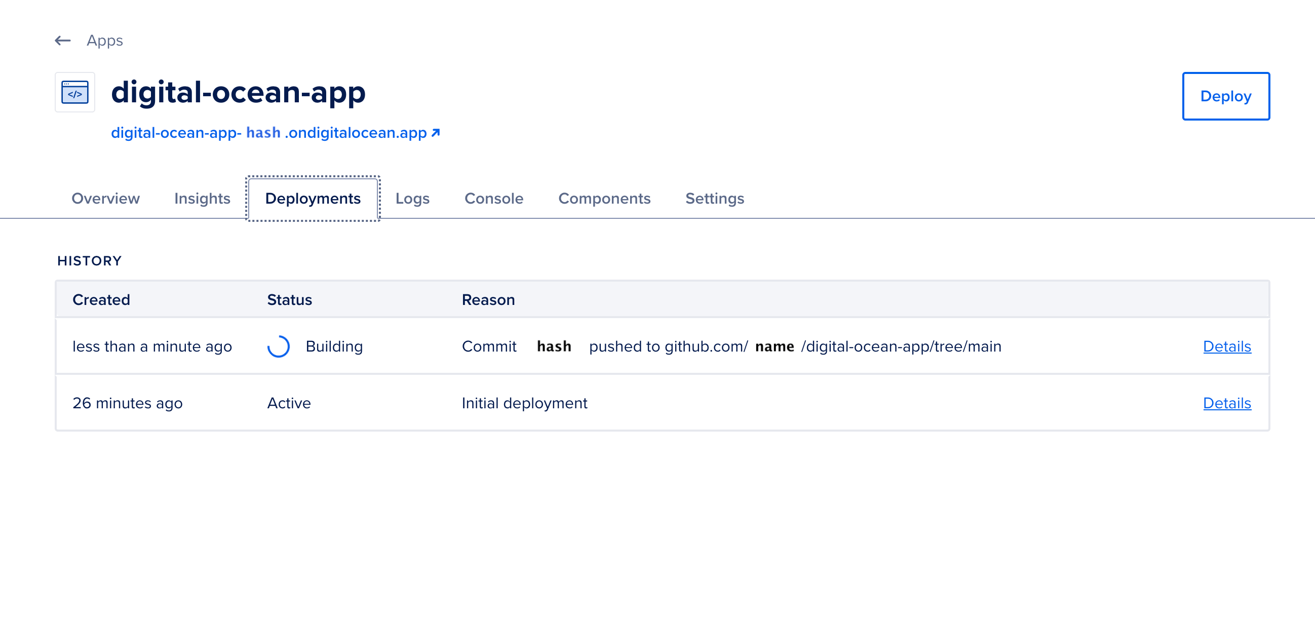 How To Deploy a React Application to DigitalOcean App Platform