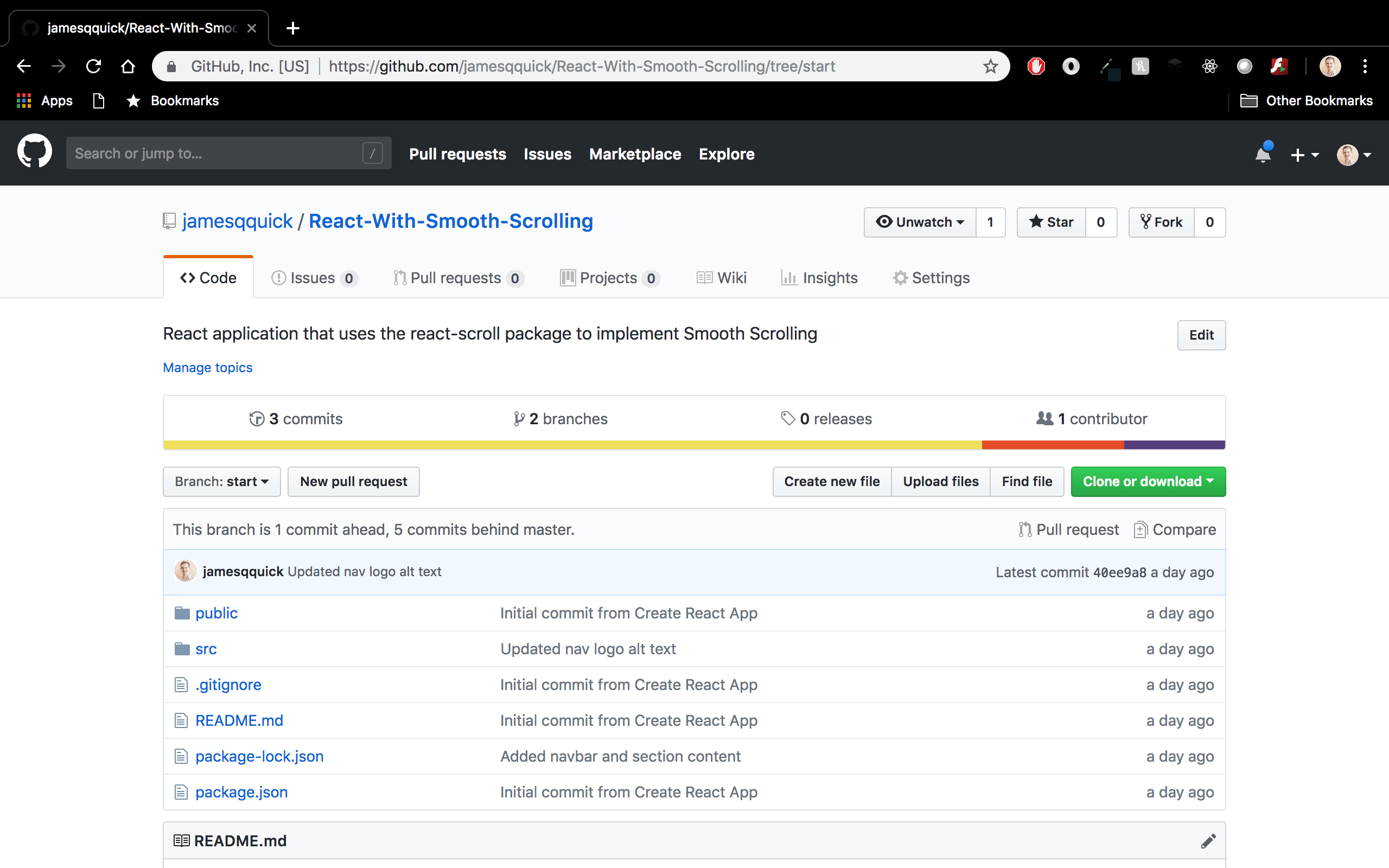 Reactでスムーズなスクロールを実装する方法 開発者ドキュメント
