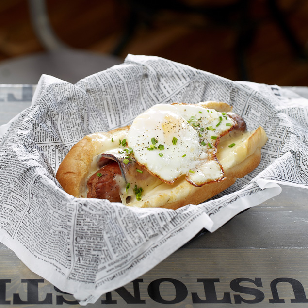Eat This Now Bowery's Croque Madame Hot Dog D Magazine