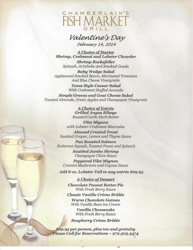 Where to Book Valentine's Day Dinner in Dallas 2014 D Magazine