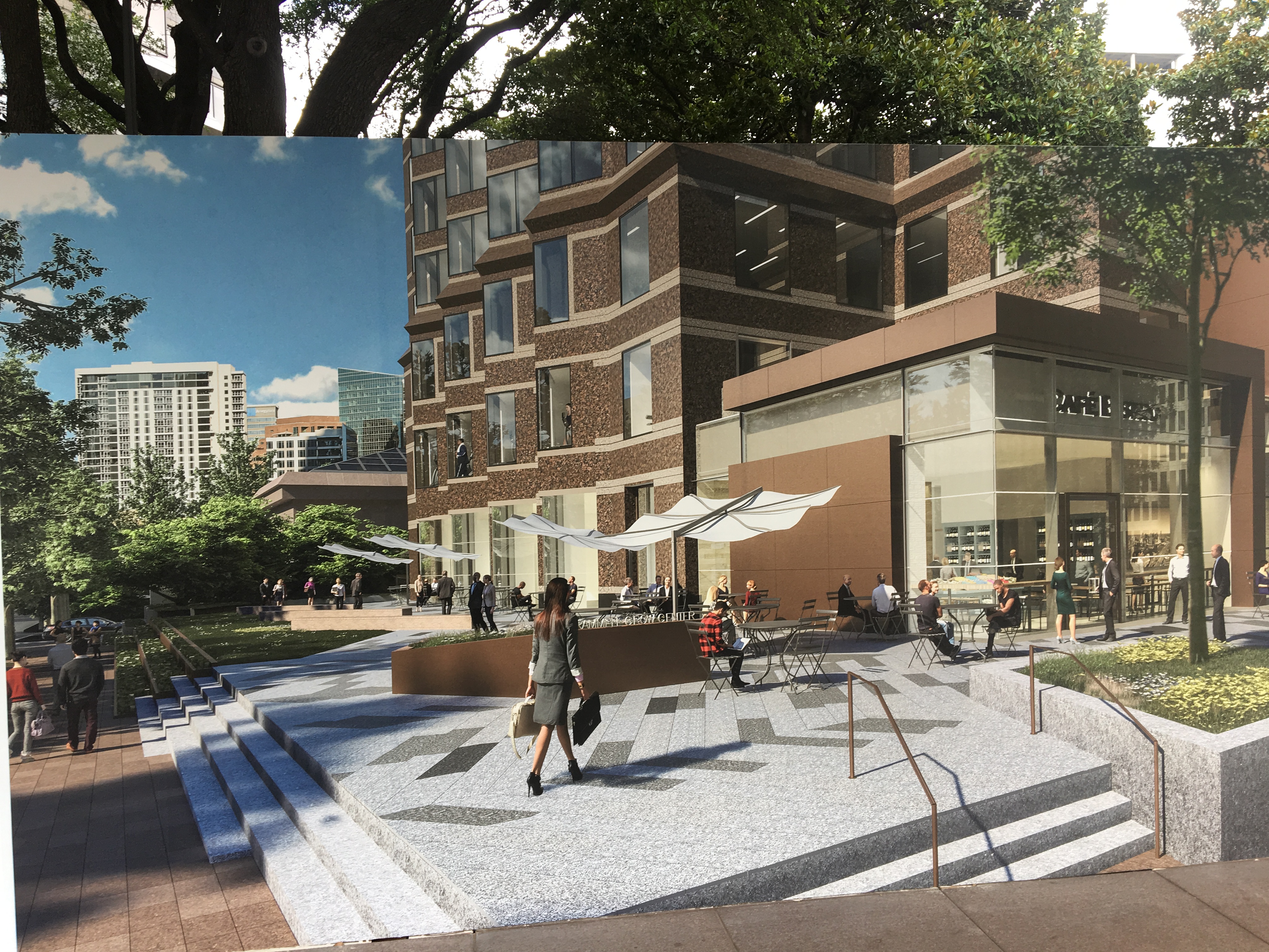 Stream Realty Partners Rips Out Oak Trees at Trammell Crow Center D