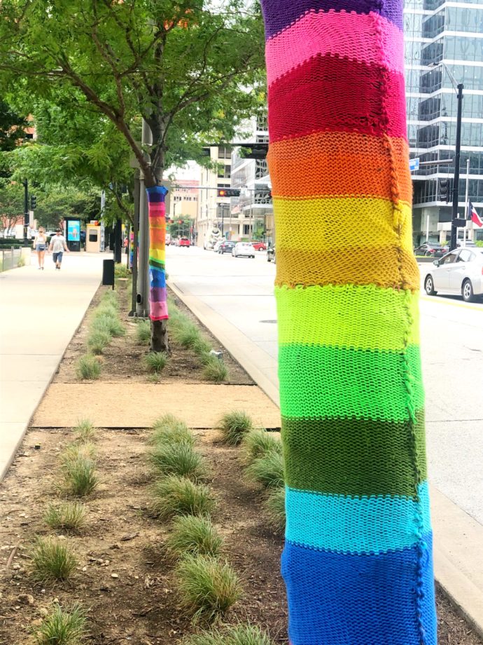 Dallas Yarn Bombers Give Main Street a Makeover D Magazine