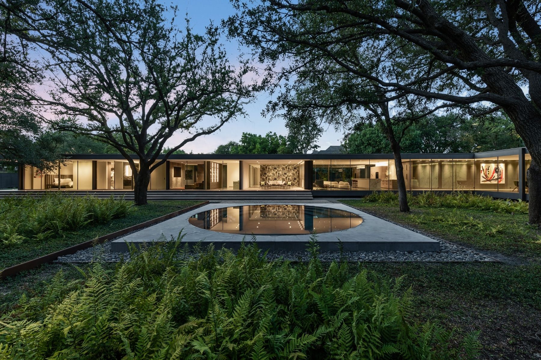 Hot Property Wake up to Nature in This Modern AllGlass House D Magazine