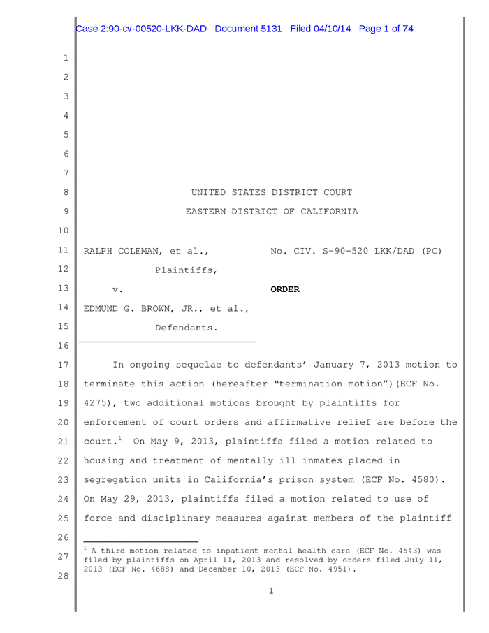 Judge calls use of pepper spray 'horrific' Documents Los Angeles Times