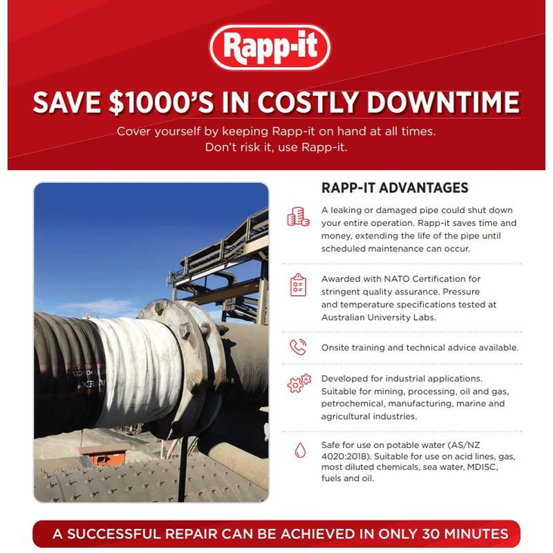 RappIt Pipe Repair Bandage Kit, 7.5cmx3.6m