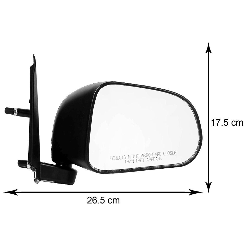 RMC Maruti Wagon R Right Side Mirror, Black