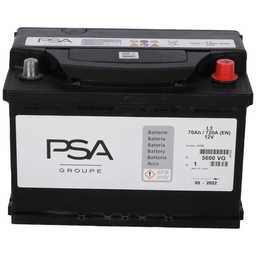 Peugeot 3008 Battery, L3720A70Ah, 5600.VG