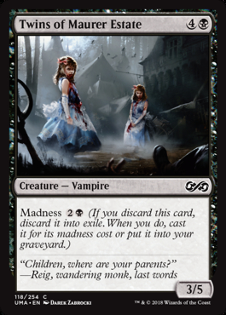 Twins of Maurer Estate Magic the Gathering MTG card