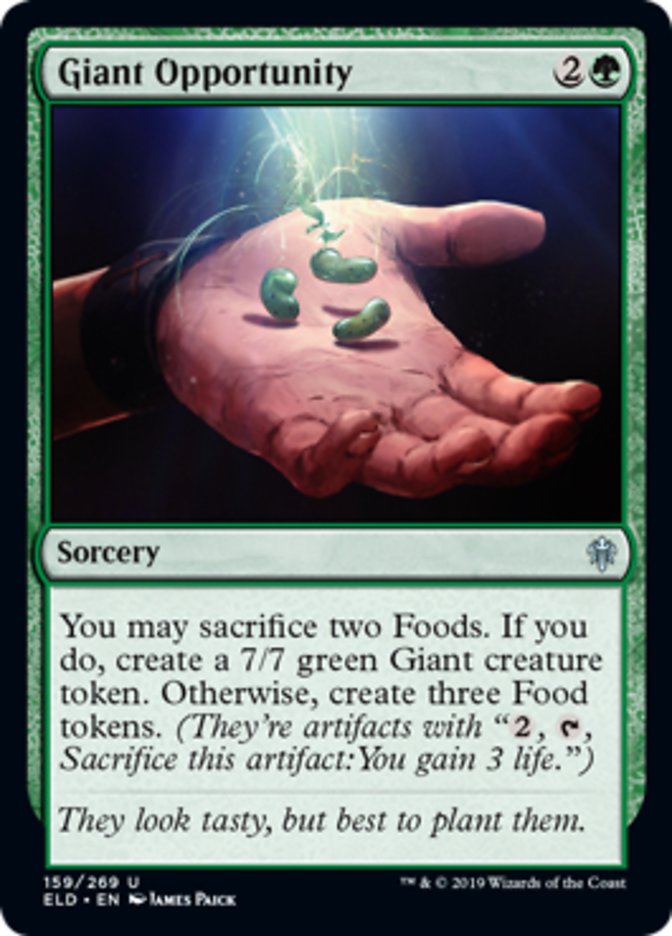 Giant Opportunity Magic the Gathering MTG card