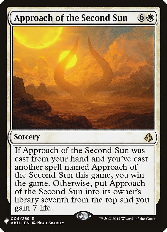 Approach of the Second Sun Printings, Prices, and Variations mtg