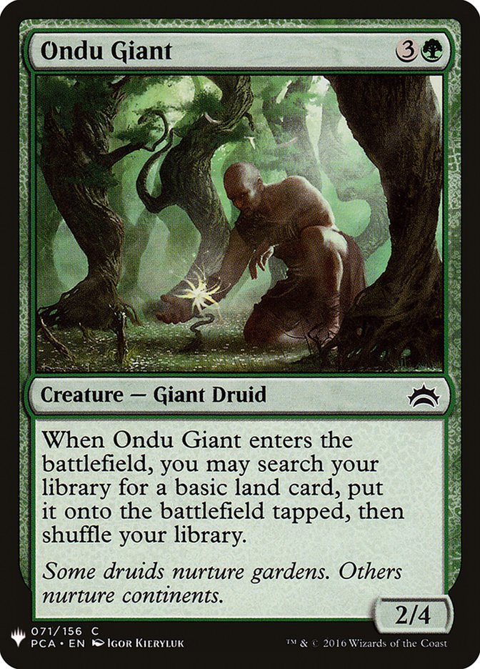 Ondu Giant Magic the Gathering MTG card