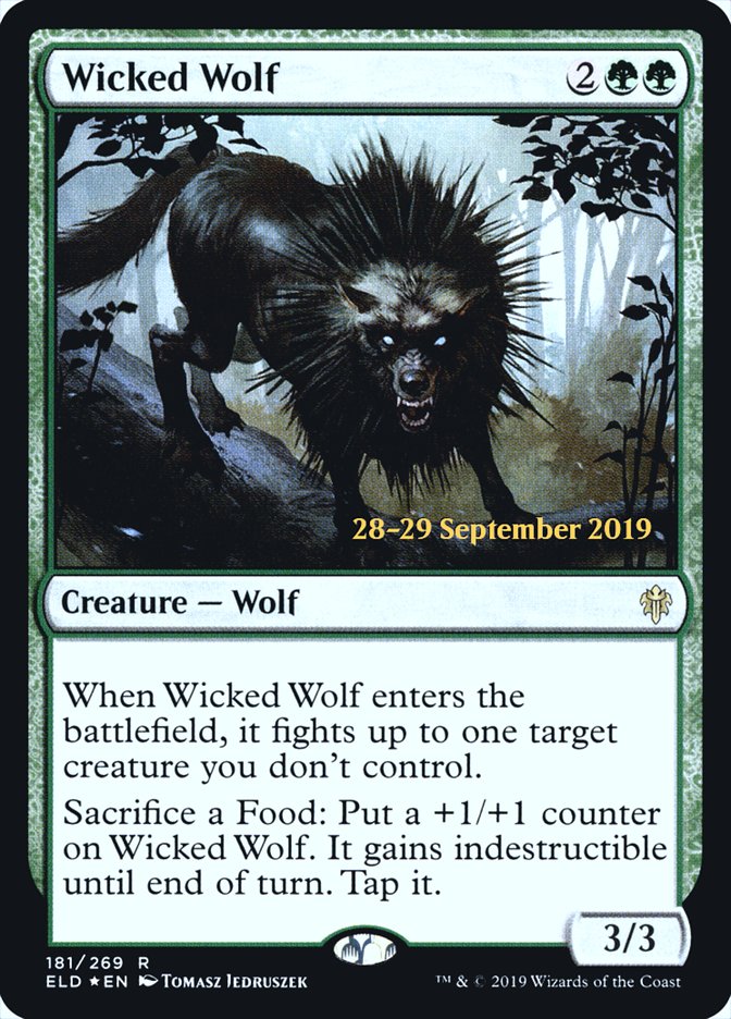 Wicked Wolf Magic the Gathering MTG card