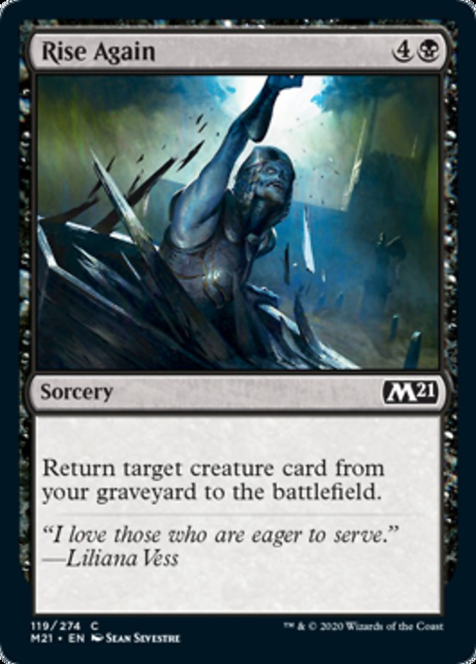 Rise Again Magic the Gathering MTG card