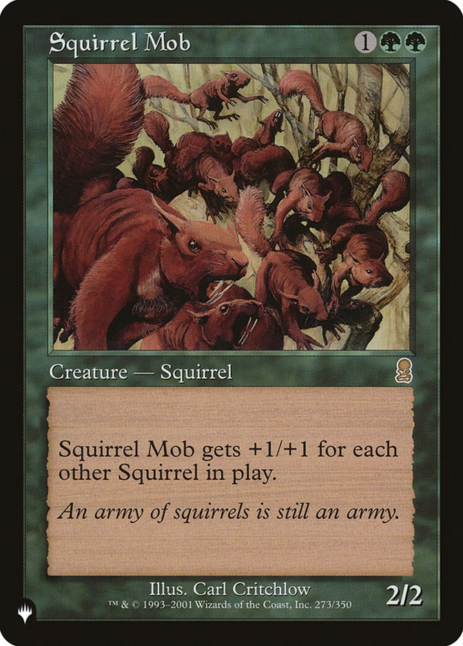 Squirrel Mob Magic the Gathering MTG card