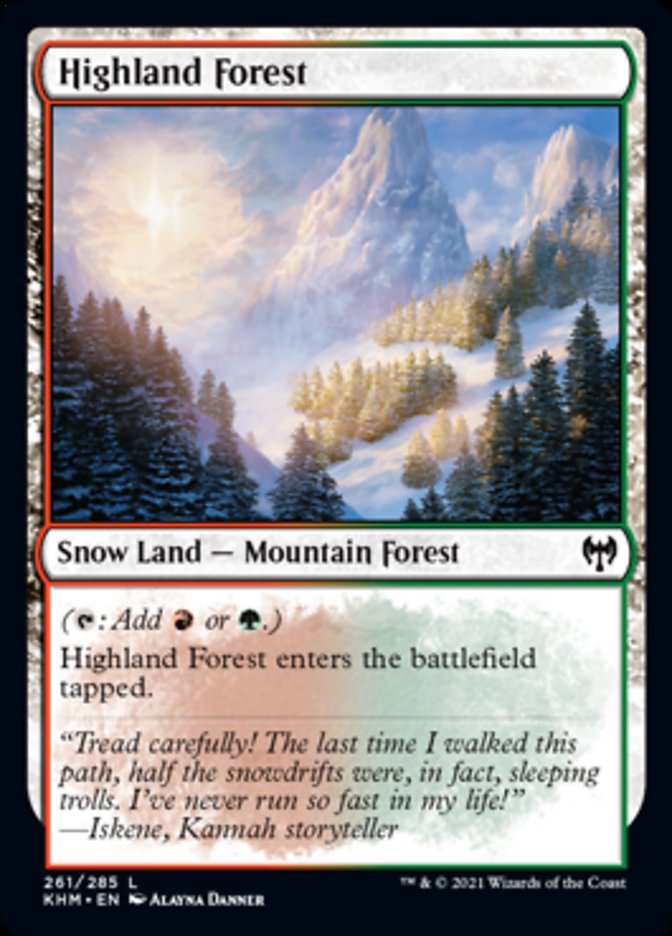 Highland Forest Printings, Prices, and Variations mtg