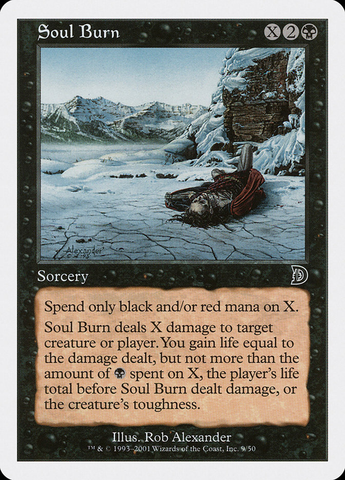 Soul Burn Magic the Gathering MTG card