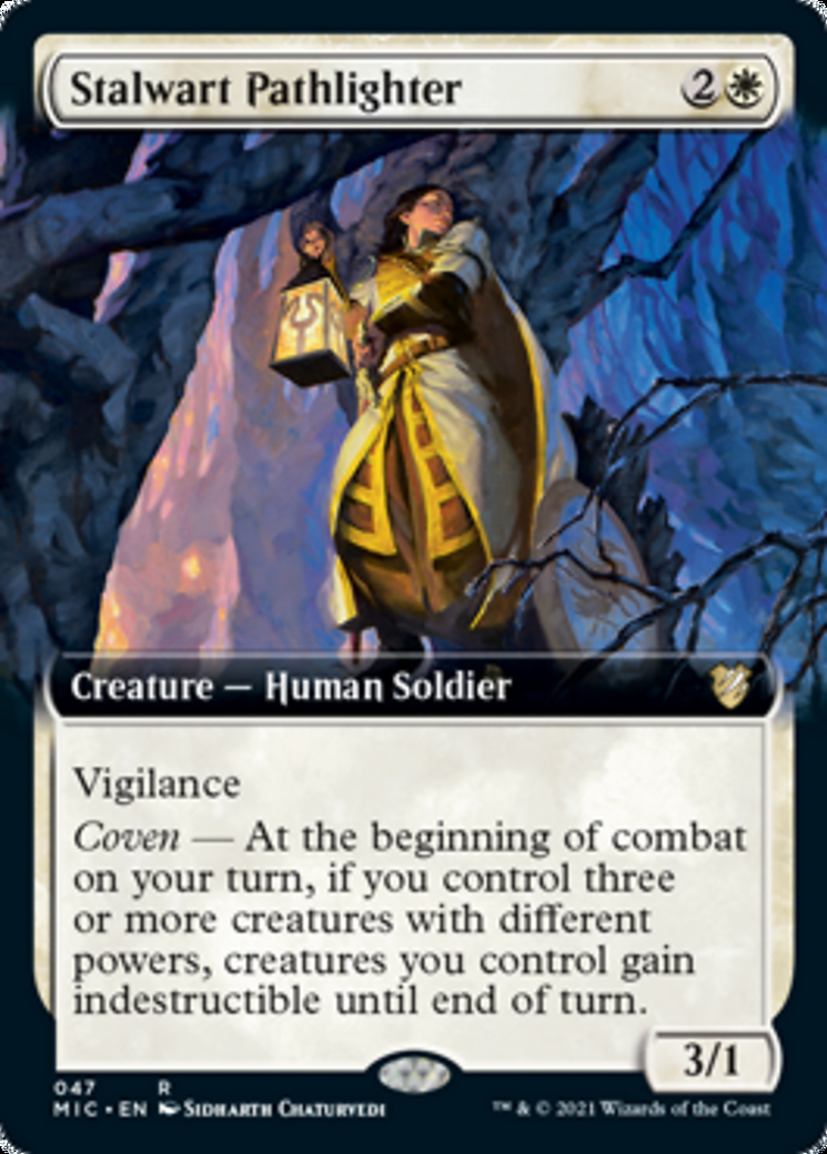 Stalwart Pathlighter (Extended Art) Printings, Prices, and Variations mtg